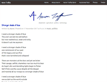 Tablet Screenshot of aarontraffas.com